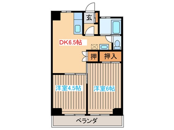 亀兵ビルの物件間取画像